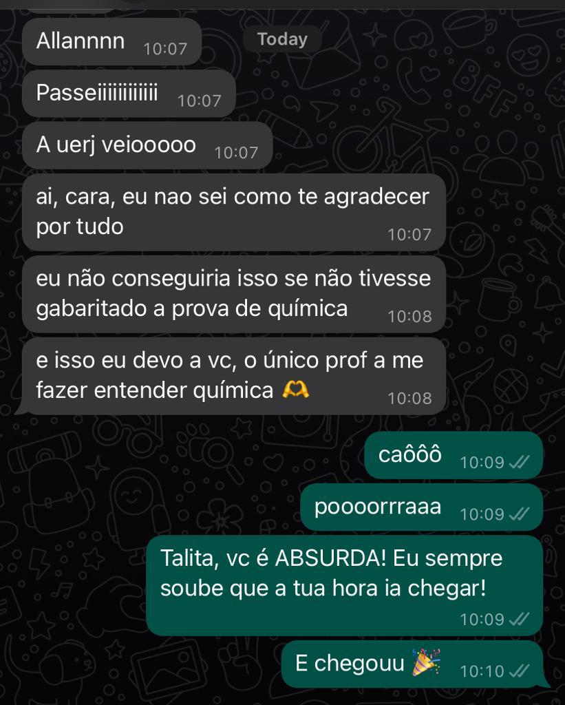 Depoimento de aluna aprovada — Talita